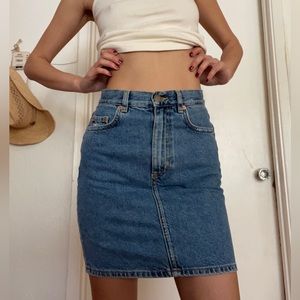 & other stories denim skirt